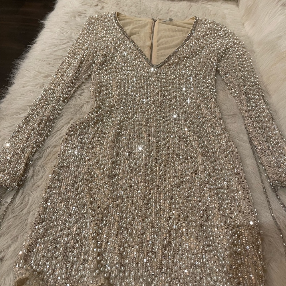 White pearl dress / special ocasión
